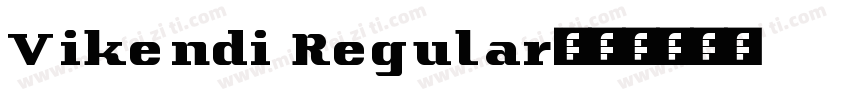 Vikendi Regular字体转换